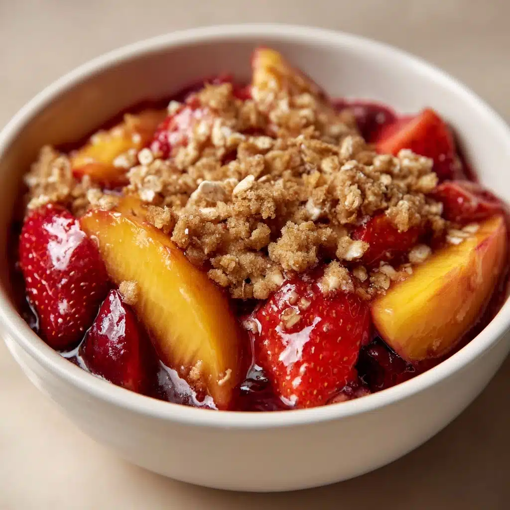 Strawberry Peach Crisp Recipe - Recipe Image