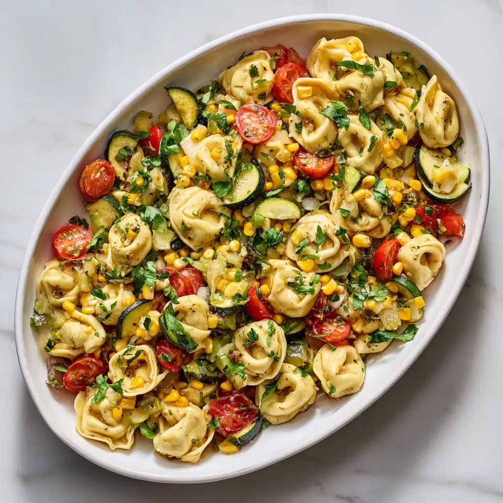 Cheese Tortellini with Summer Veggies Recipe - Recipe Image