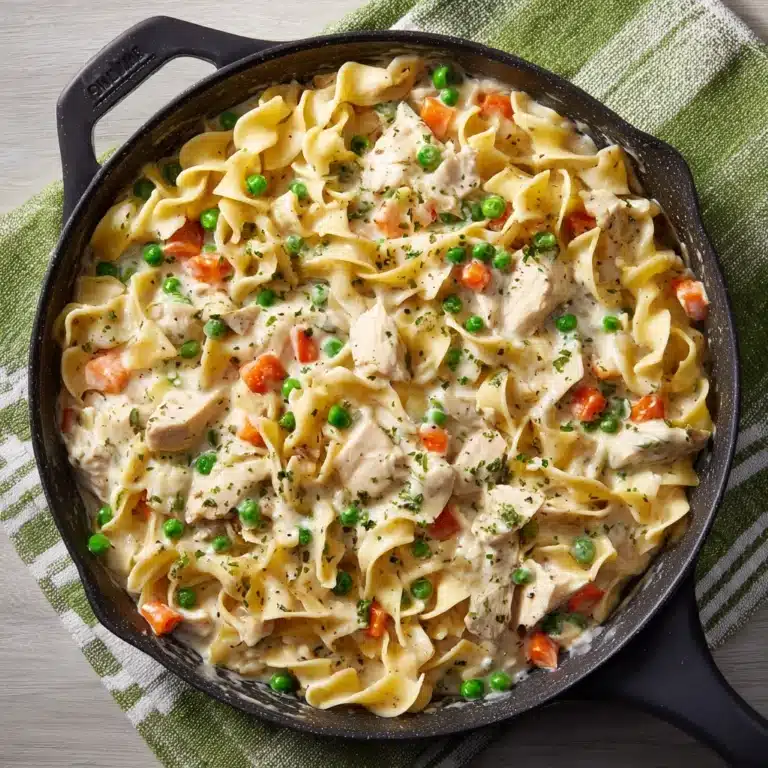 Chicken Pot Pie Noodle Skillet Recipe