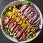 Green Salad with Lemon Tahini Dressing Recipe
