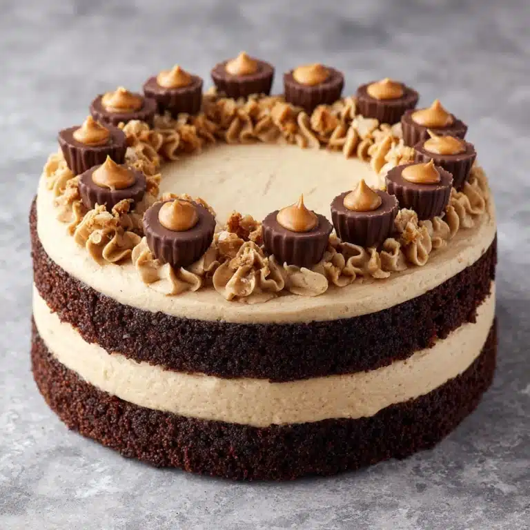 Peanut Butter Chocolate Layer Cake Recipe