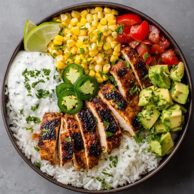 Street Corn Chicken Rice Bowl Recipe