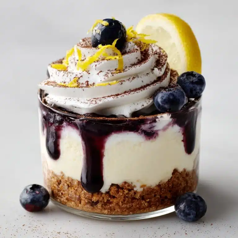 Lemon Blueberry Cheesecake Parfaits Recipe