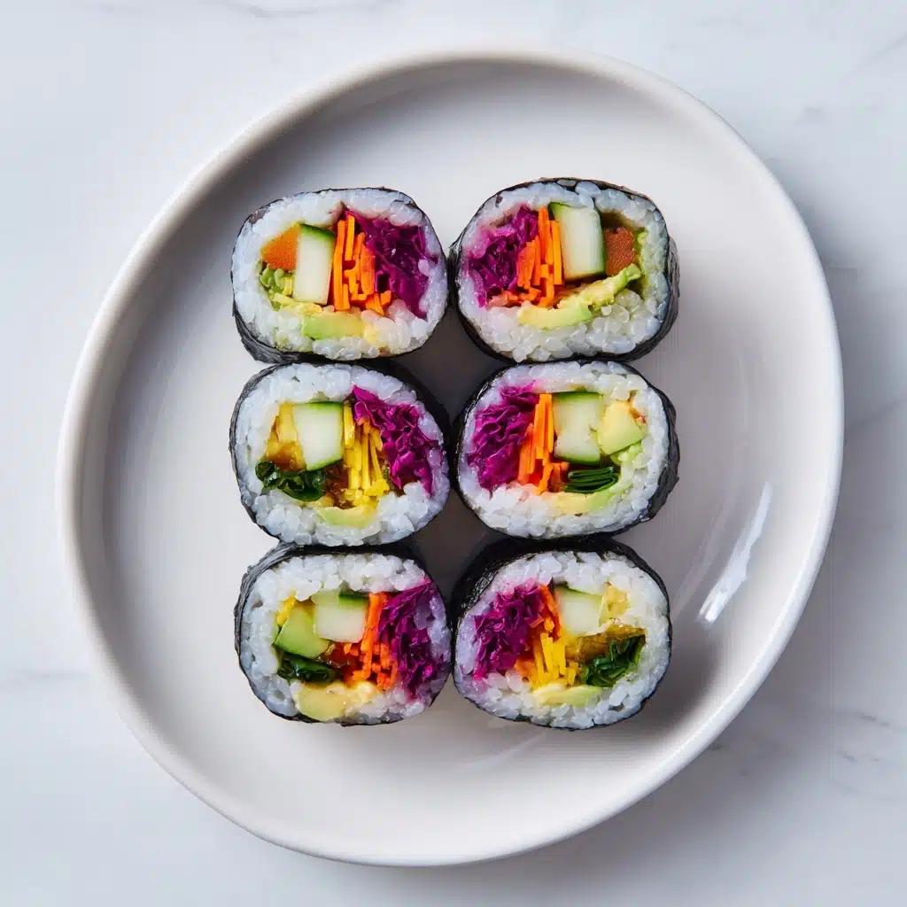 Stuffed Cucumber Veggie Sushi Recipe - Recipe Image