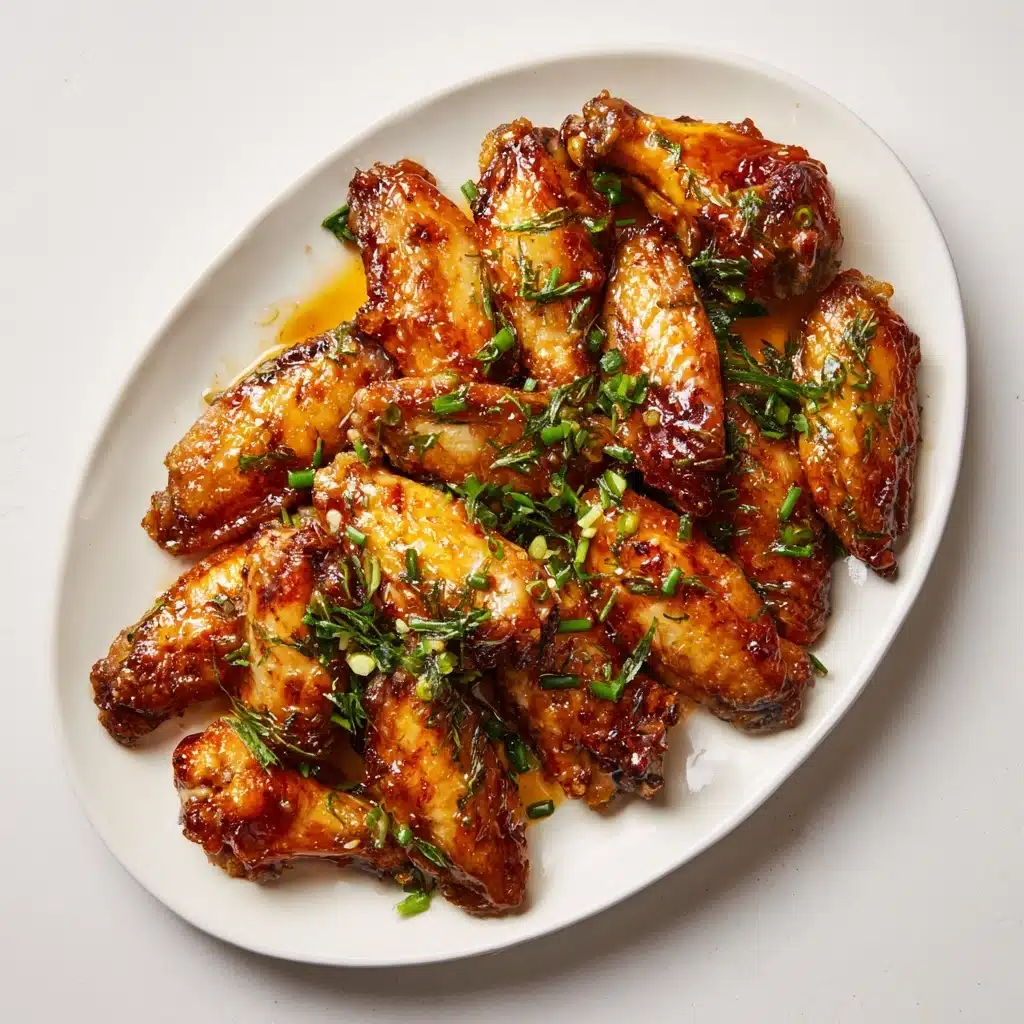Grilled Honey Garlic Chicken Wings Recipe - Recipe Image