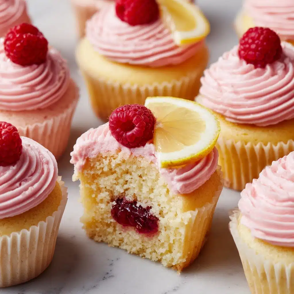 Lemon Raspberry Jam Cupcakes Recipe - Recipe Image