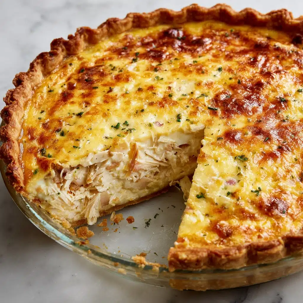Baked Chicken Salad Pie Recipe - Recipe Image