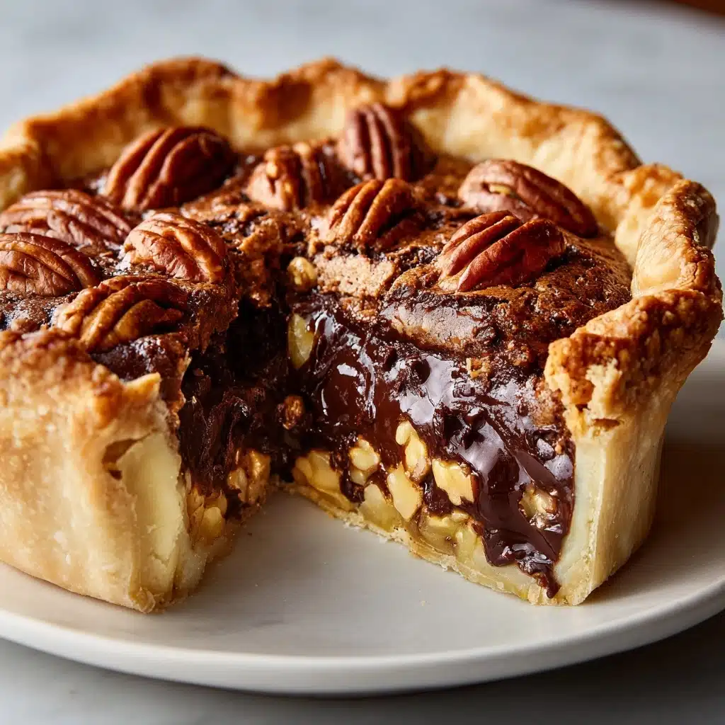Chocolate Fudge Pecan Pie Recipe - Recipe Image