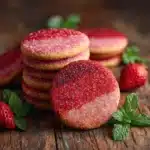 Strawberry Sugar Cookies with Sparkling Strawberry Sugar Recipe