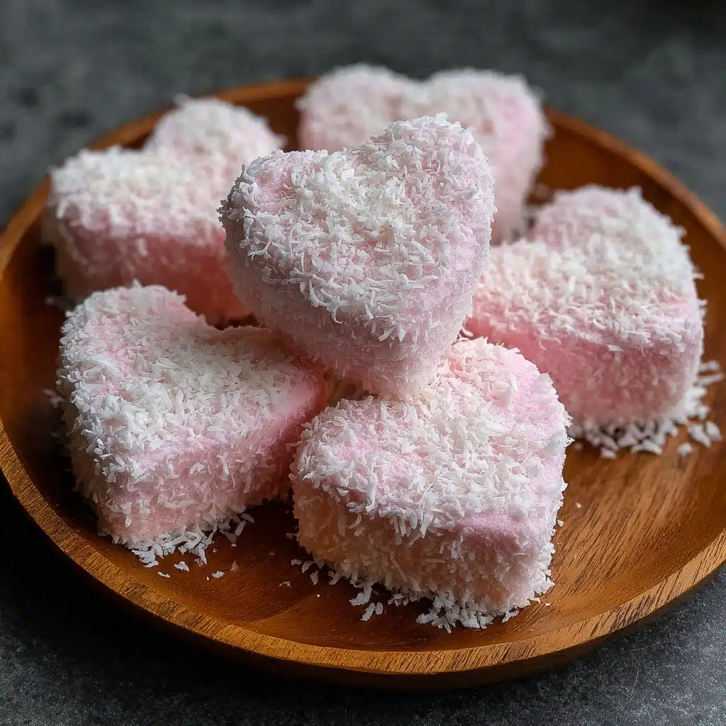 Pink Creamy Coconut Hearts Recipe - Recipe Image
