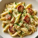 Sausage Alfredo Rigatoni Recipe