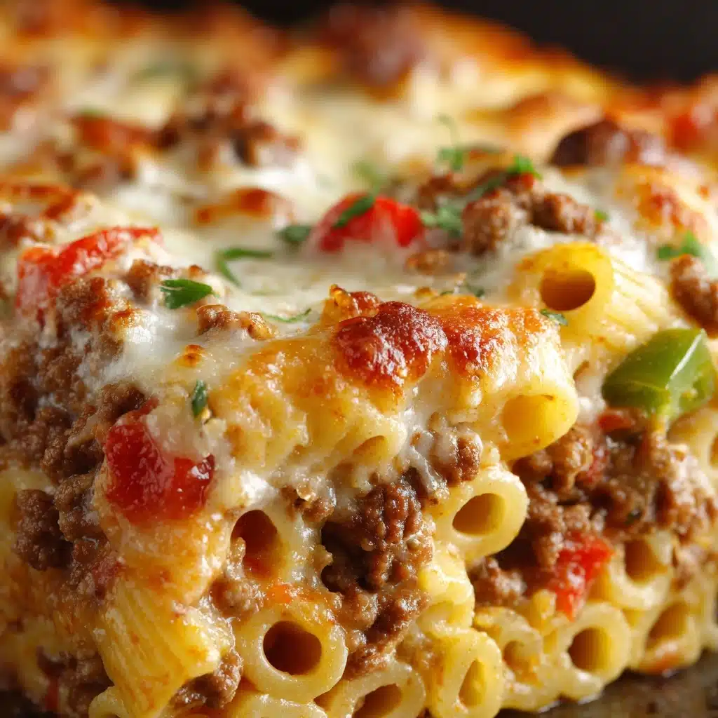 Cheesy Beef & Pepper Rigatoni Recipe - Recipe Image