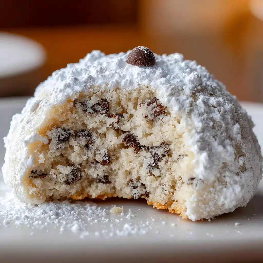 Melt-in-Your-Mouth Peanut Butter Chocolate Chip Snowball Cookies Recipe - Recipe Image