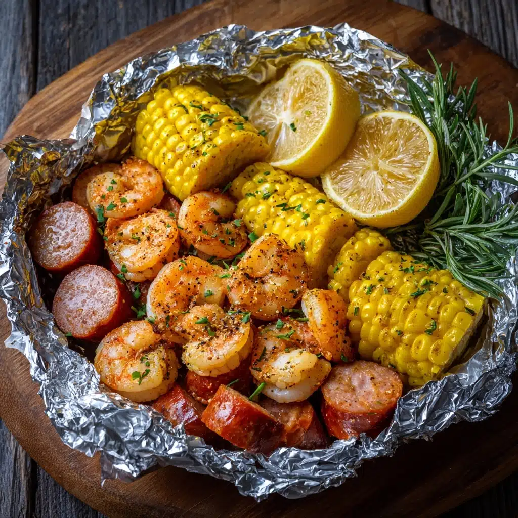 Shrimp Boil Foil Packets Recipe - Recipe Image