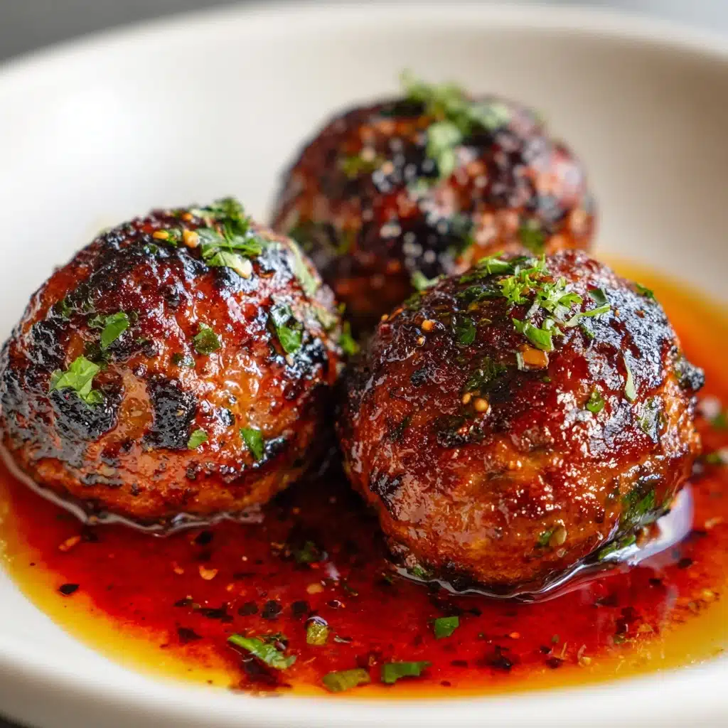 Honey Barbecue Chicken Meatballs Recipe - Recipe Image