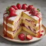 Strawberry Cheesecake Pound Cake Recipe
