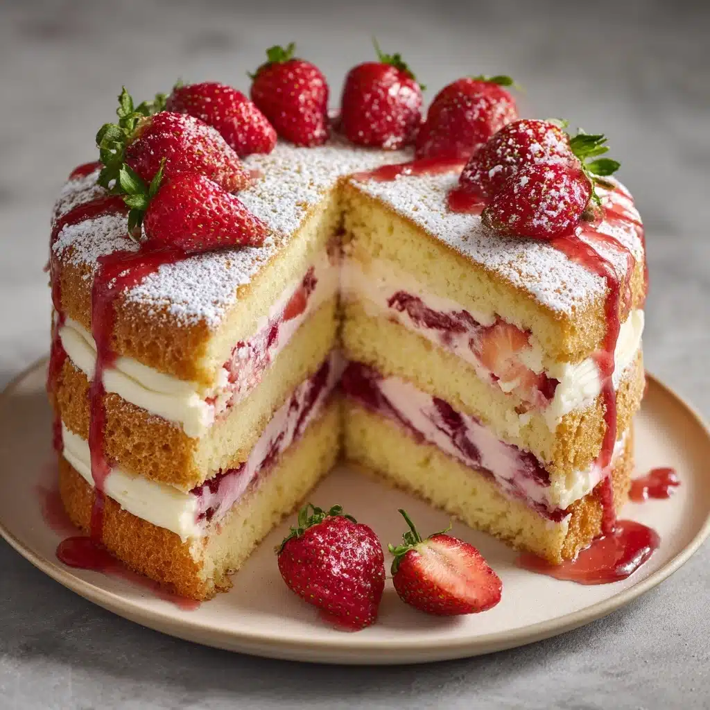 Strawberry Cheesecake Pound Cake Recipe