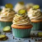 Savory Dill Pickle Cupcakes Recipe