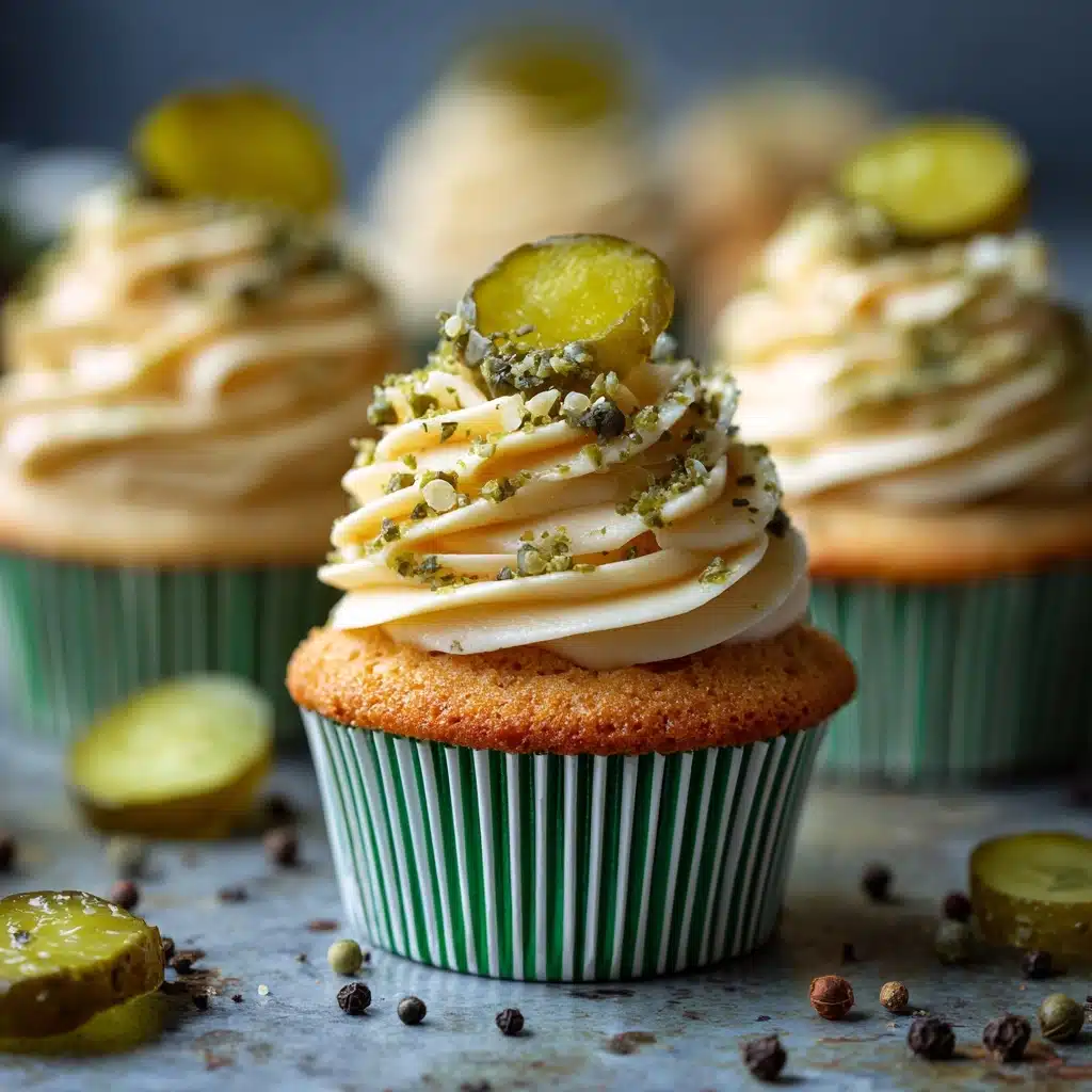 Savory Dill Pickle Cupcakes Recipe