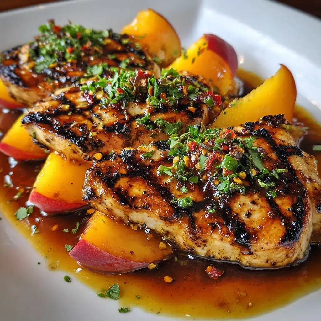 Grilled Chili Peach Chicken Recipe - Recipe Image