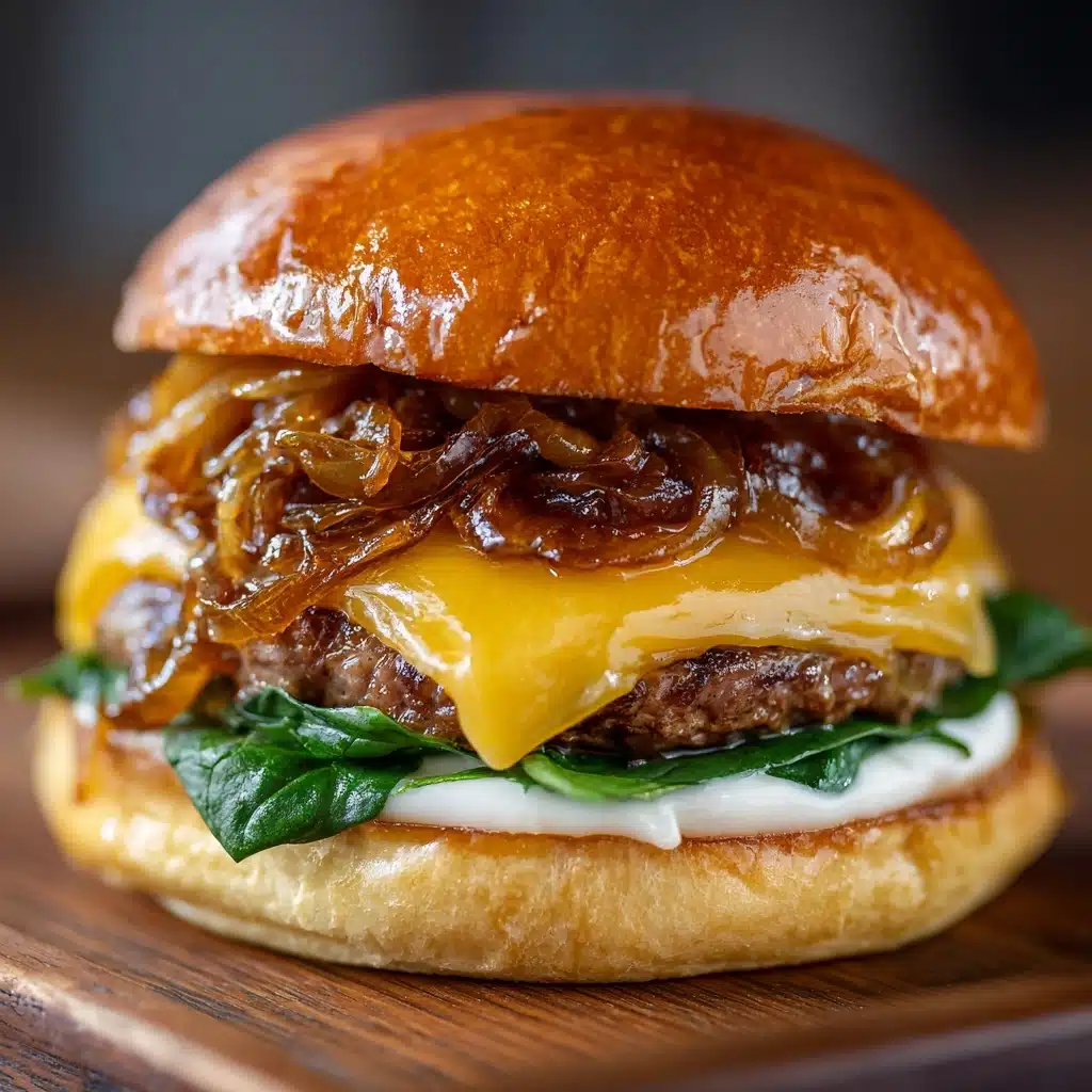 Garlicky Onion Smash Burger Recipe