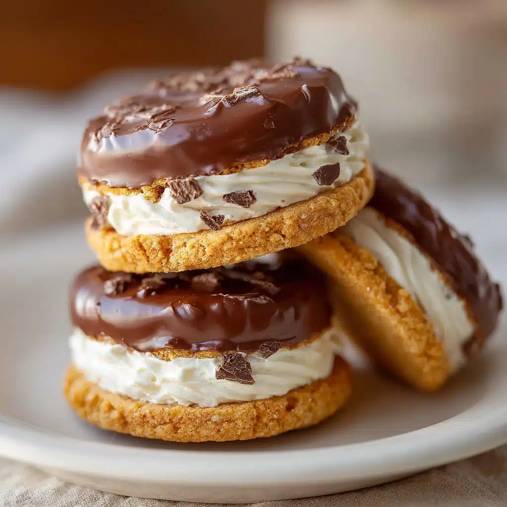 Coffee & Cream Cookies with Chocolate Hazelnut Filling Recipe - Recipe Image