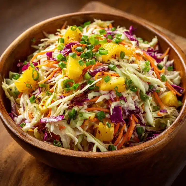 No-Mayo Hawaiian Pineapple Coleslaw : Irresistible & Flavorful Recipe