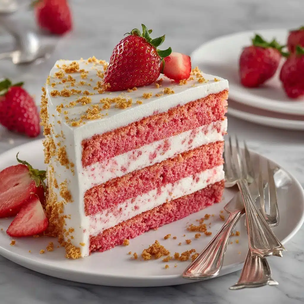 Strawberry Crunch Cake Recipe - Recipe Image