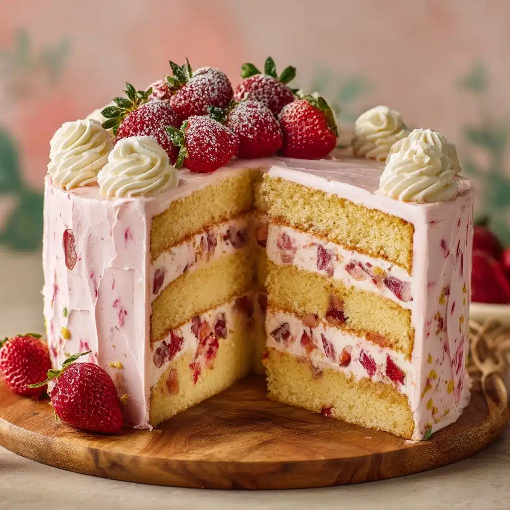 Best Strawberry Cake Ever Recipe - Recipe Image