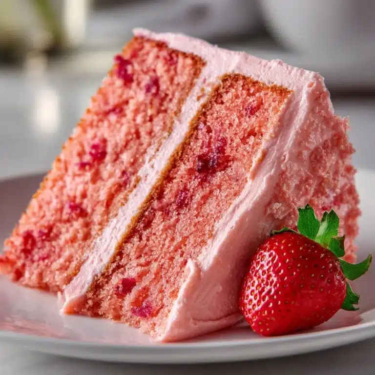 Fresh Strawberry Cake With Strawberry Buttercream Recipe