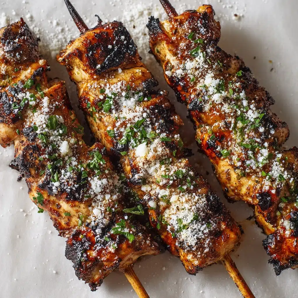 Ranch Garlic Parmesan Chicken Skewers Recipe