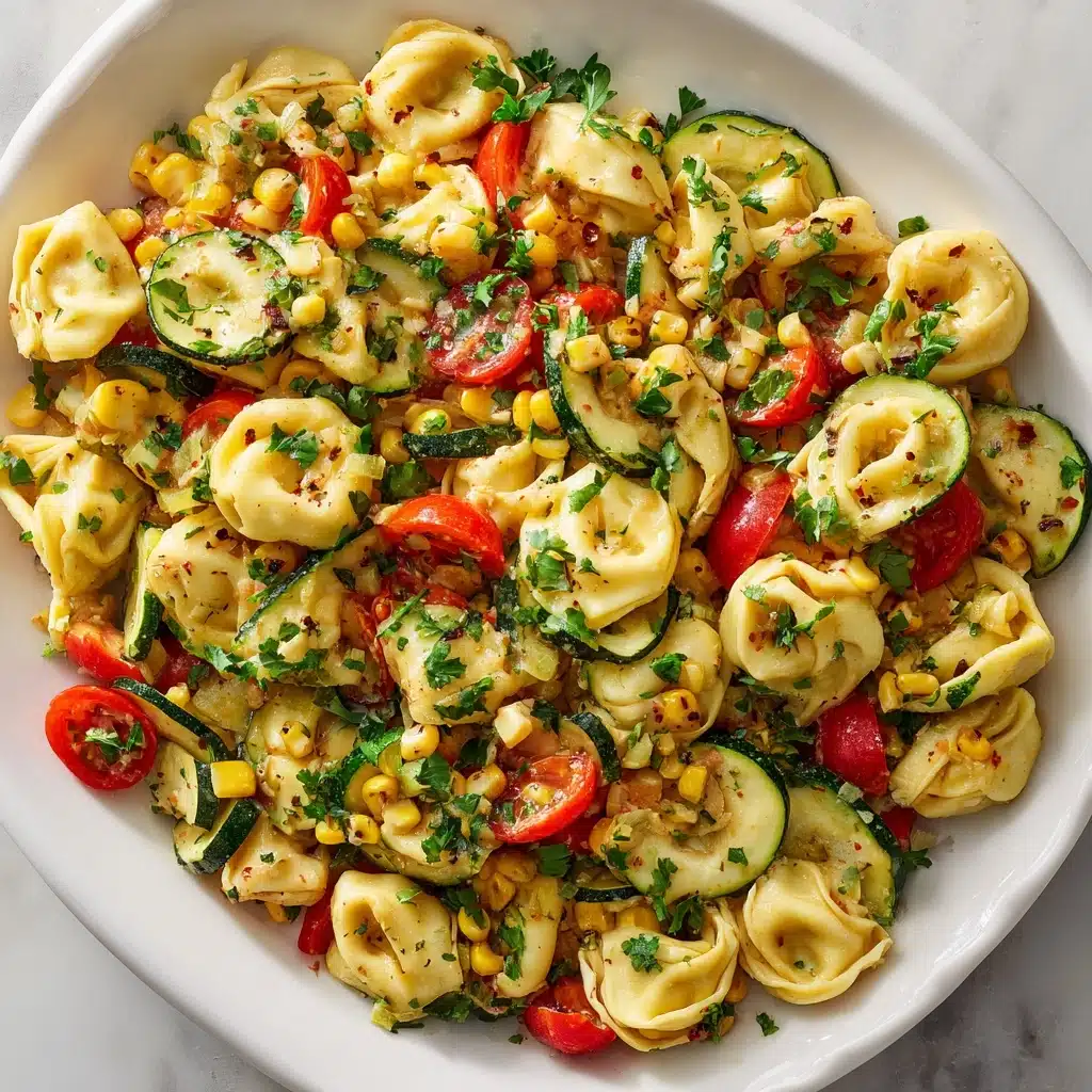 Cheese Tortellini with Summer Veggies Recipe - Recipe Image