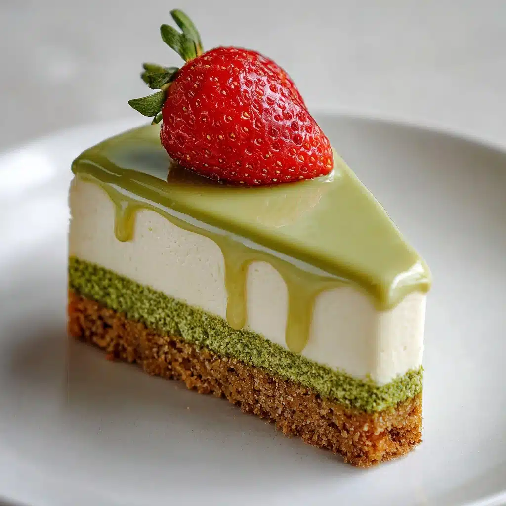 No Bake Pistachio Cheesecake Recipe - Recipe Image