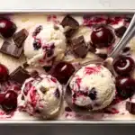 No-Churn Chocolate Cherry Ice Cream Recipe