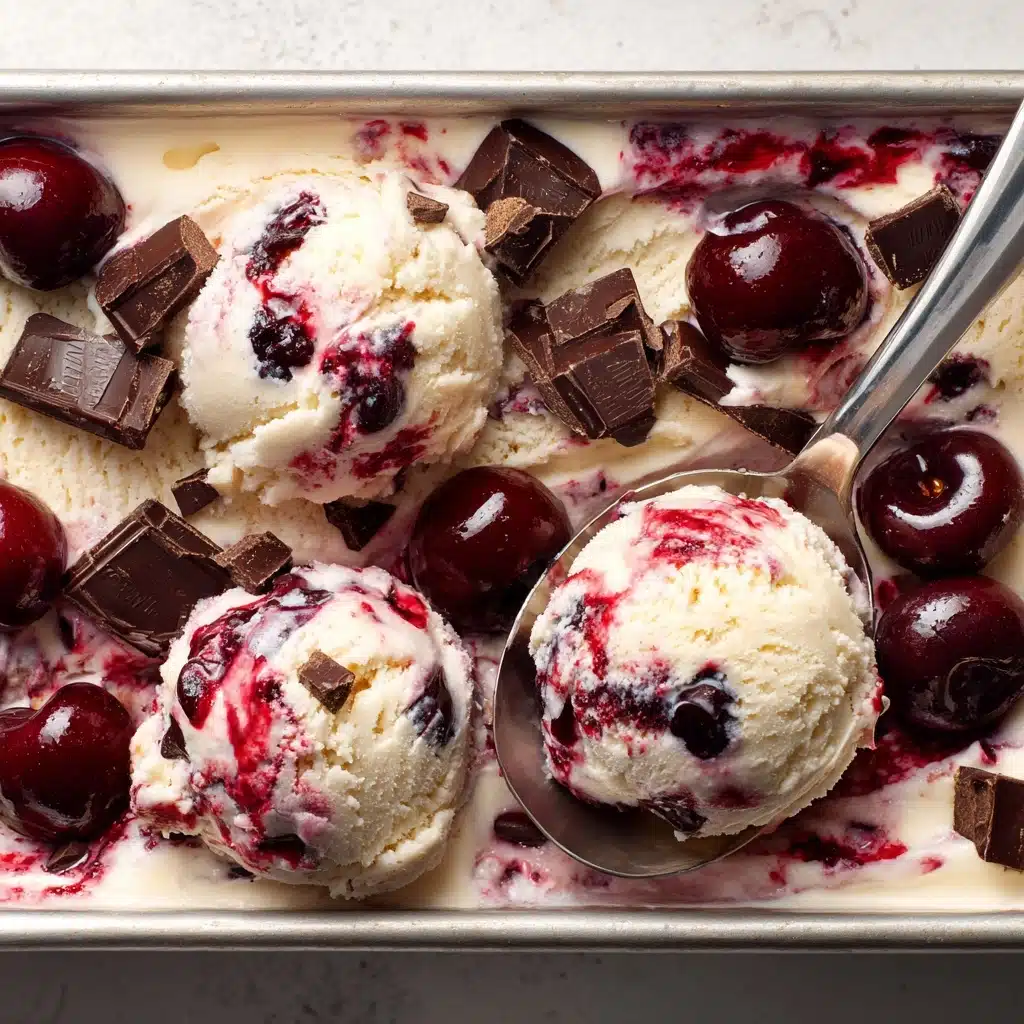 No-Churn Chocolate Cherry Ice Cream Recipe