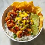 Chili Lime Shrimp Bowls with Mango-Avocado Salsa Recipe