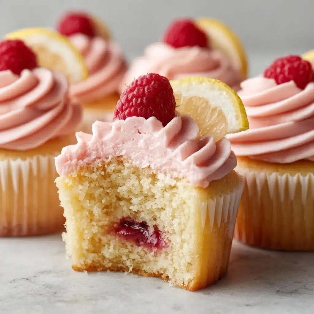Lemon Raspberry Jam Cupcakes Recipe - Recipe Image