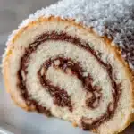 German Chocolate Coconut Pecan Roll Cake Recipe
