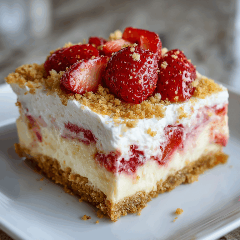 Strawberry Crunch Cheesecake: Irresistible & Sweet Recipe