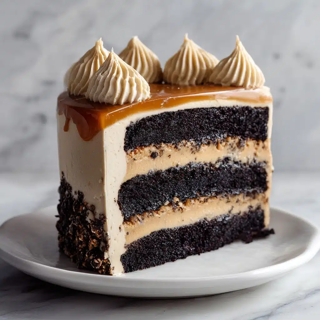 Chocolate Pumpkin Cheesecake Cake Recipe - Recipe Image