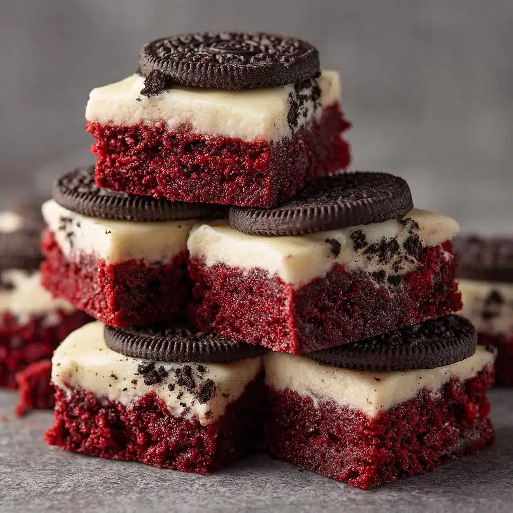 Cookies & Cream Red Velvet Brownies Recipe