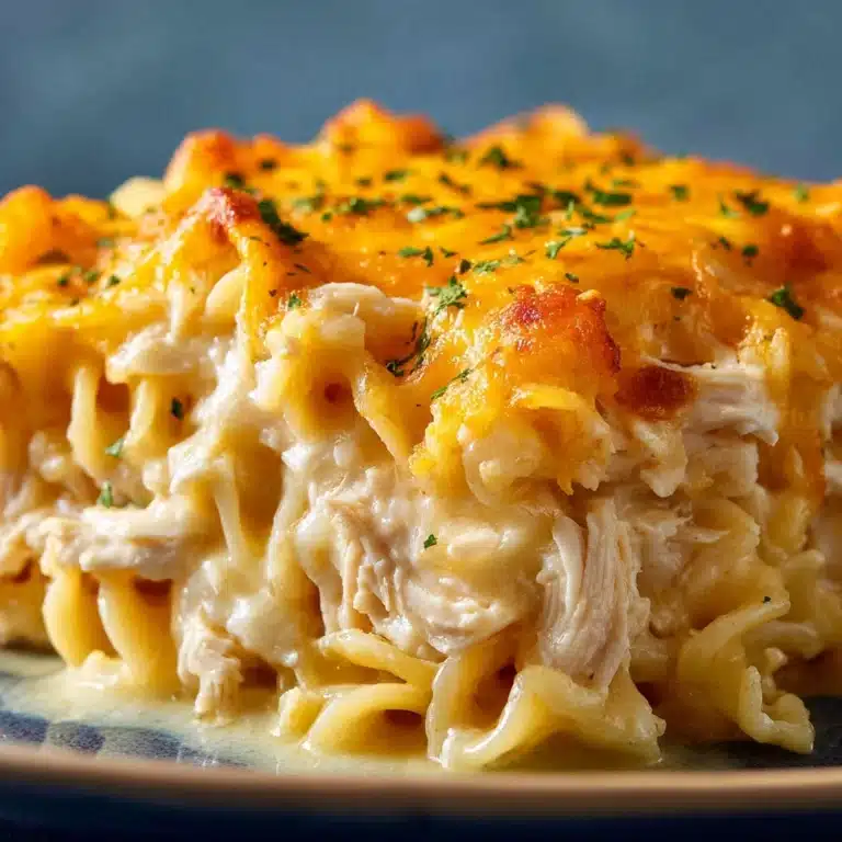 Cheesy Chicken Noodle Casserole Recipe