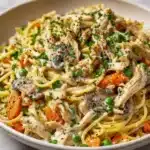 Creamy Crockpot Chicken Spaghetti Recipe