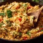 One-Pot Queso Chicken and Rice Recipe