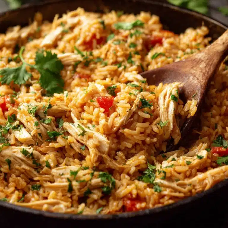 One-Pot Queso Chicken and Rice Recipe