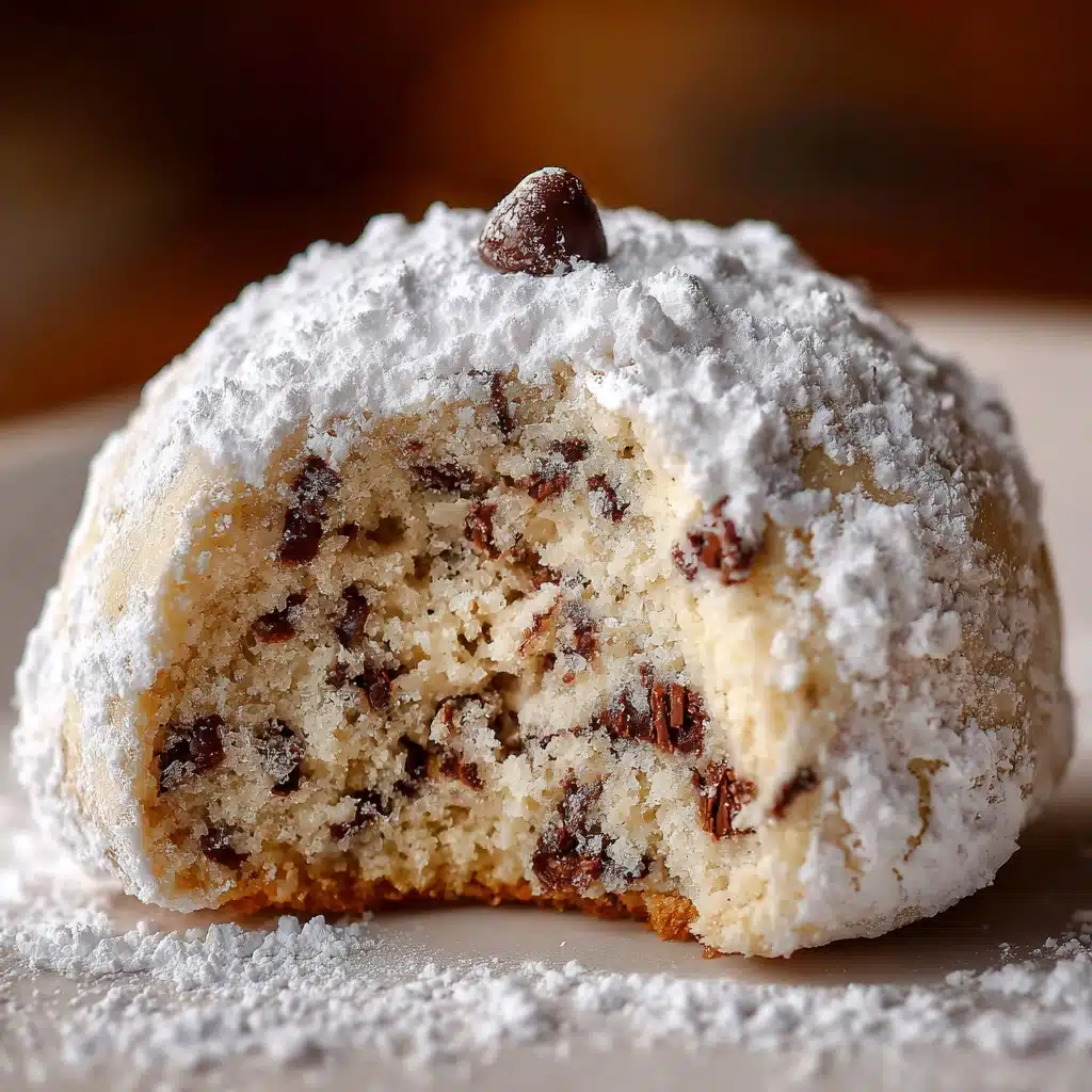 Melt-in-Your-Mouth Peanut Butter Chocolate Chip Snowball Cookies Recipe