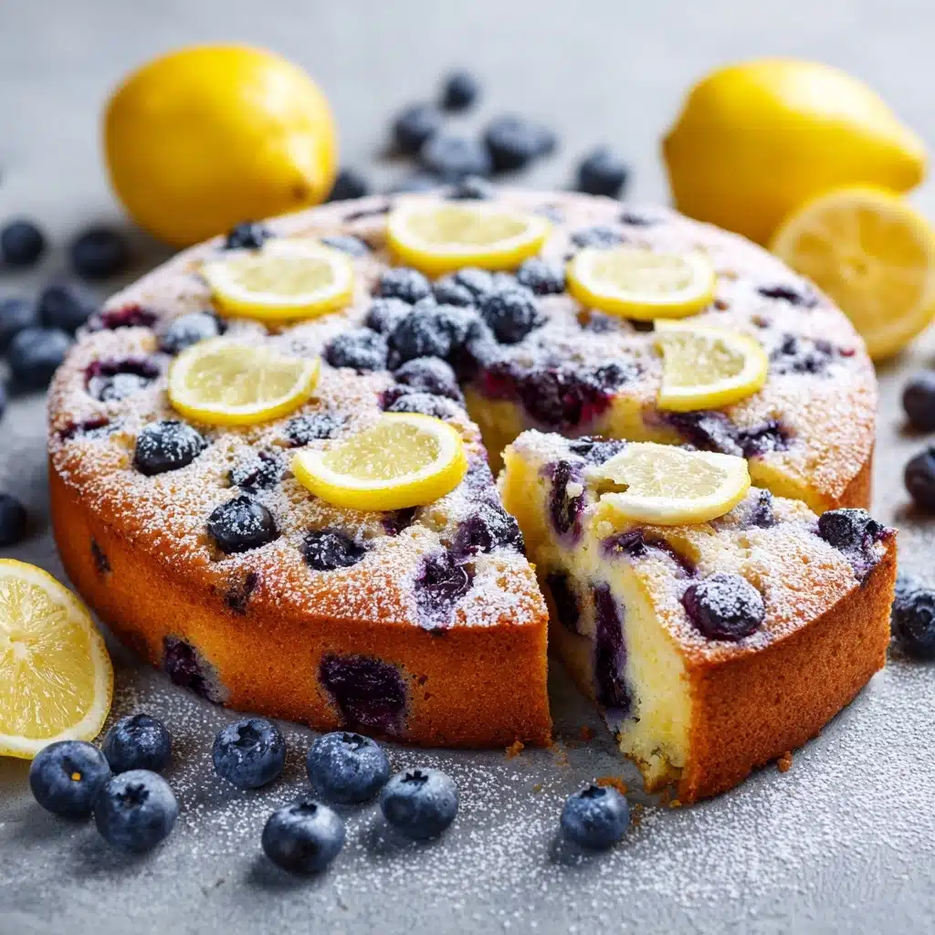 Easy Vegan Lemon Blueberry Cake Recipe