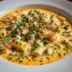 Creamy Cajun Chicken Pasta Soup Recipe