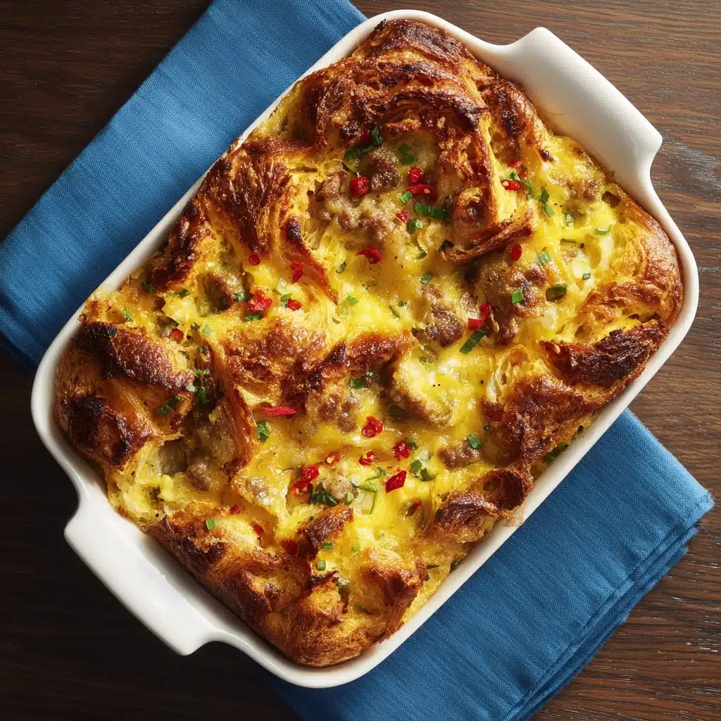 Croissant Breakfast Casserole Recipe - Recipe Image
