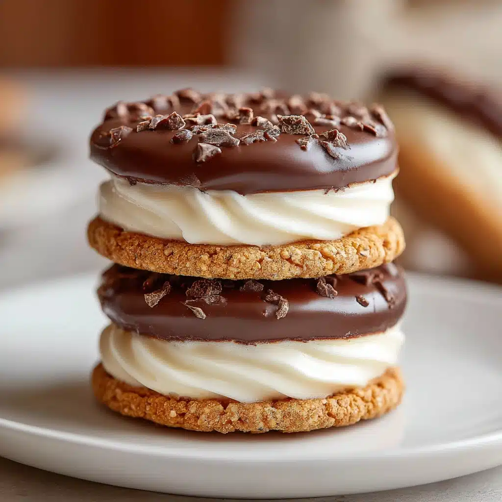 Coffee & Cream Cookies with Chocolate Hazelnut Filling Recipe